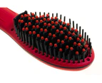 Cabello Pro 4600 Hair Dryer + Glow Straightening Brush + Shampoo & Conditioner 'Keep Me Hot' - Red