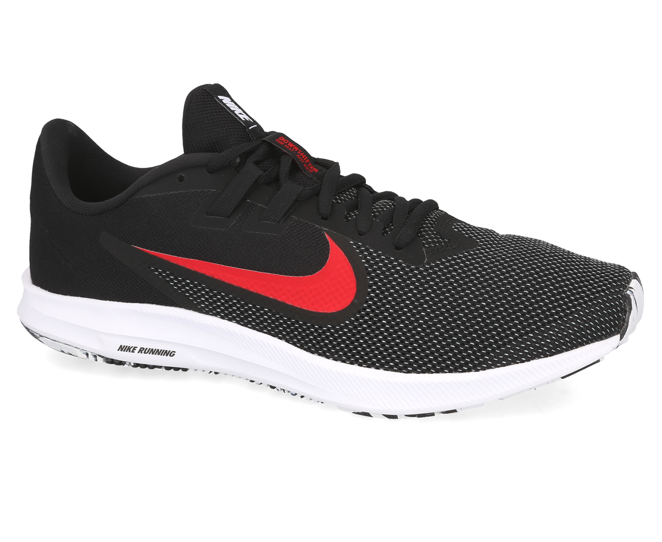 Nike Men's Downshifter 9 Running Shoes - Black/University Red-White ...