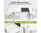 Levede Kids Table and Chairs Set Study Activity Chalkboard Children Furniture