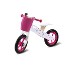 BoPeep Kids Balance Bike Ride On Toy Wooden Push Bicycle Trainer Outdoor Gift