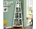 Levede 5 Tier Corner Bookshelf Storage Cabinet Bookcase Rack Organizer Display