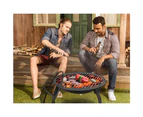 Grillz Portable Outdoor Fire Pit BBQ Camping Garden Patio Foldable Fireplace 22 Inch