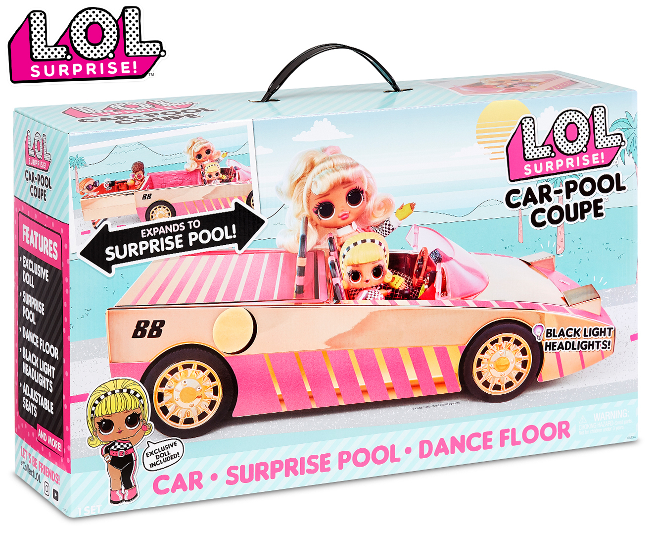 LOL Surprise! Car-Pool Coupe Car w/ Exclusive Doll | Catch.com.au