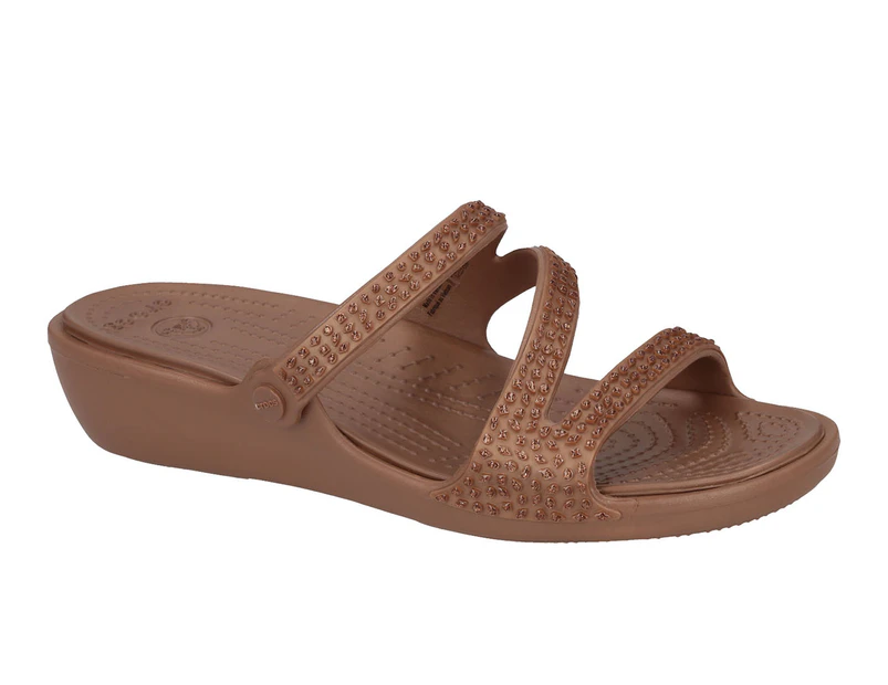Crocs Women's Patricia Diamante Sandals - Bronze