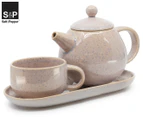 Salt & Pepper 3-Piece T4Me Teapot Set - Pink