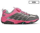 Merrell Girls' Moab FST Low A/C Waterproof Shoes - Grey/Coral