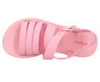 Zaxy Girls' Sunset Crossover Sandals - Light Pink