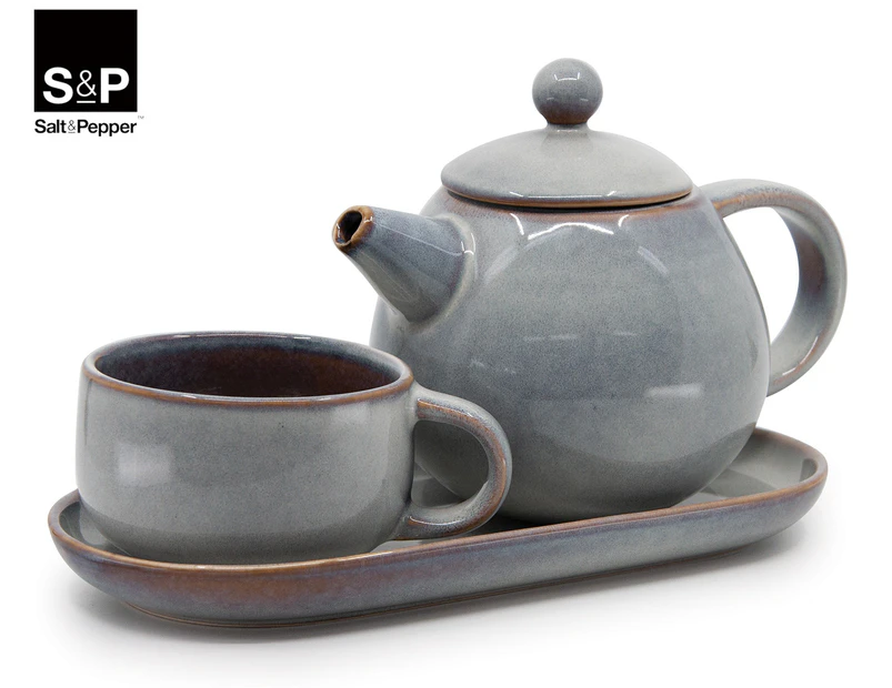 Salt & Pepper 3-Piece T4Me Teapot Set - Shell