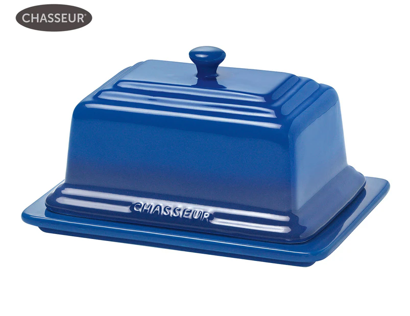 Chasseur La Cuisson Ceramic Butter Dish - Blue