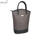 Sachi Insulated Two Bottle Wine Tote Bag - Charcoal 1