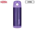 Thermos 470mL Funtainer Stainless Steel Vacuum Insulated Drink Bottle - Purple 1