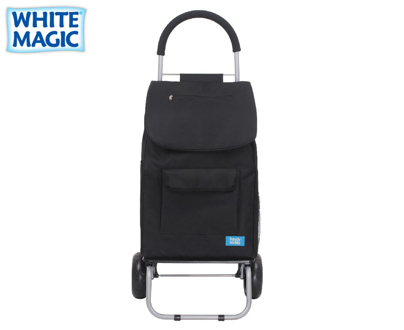 White Magic 3-in-1 Original 40L Handy Shopping Trolley/Carry Bag Black