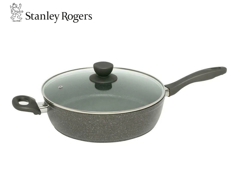 Stanley Rogers 28cm Quartz Stone Advanced Saute Pan w/ Lid