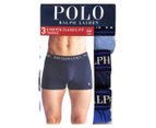 Polo Ralph Lauren Men's Stretch Classic Fit Trunks 3-Pack - Pale Royal/Heather/Monroe Blue