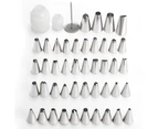 Rackaphile 72-Piece Stainless Steel PIPing TIPs Kit with Case Baking Supplies Tools Set