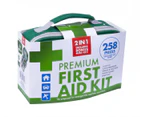 2-in-1 Premium First Aid Kit 258-Piece Set