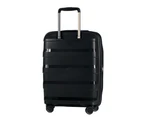 Tosca Comet 3 Piece Hardsided Suitcase Luggage Set - Black