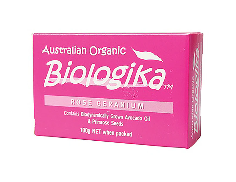 Biologika Organic Rose Geranium  Soap Bar 100g