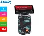 Laser Mini Wireless Bluetooth Speaker w/ Phone Holder - Camo 1