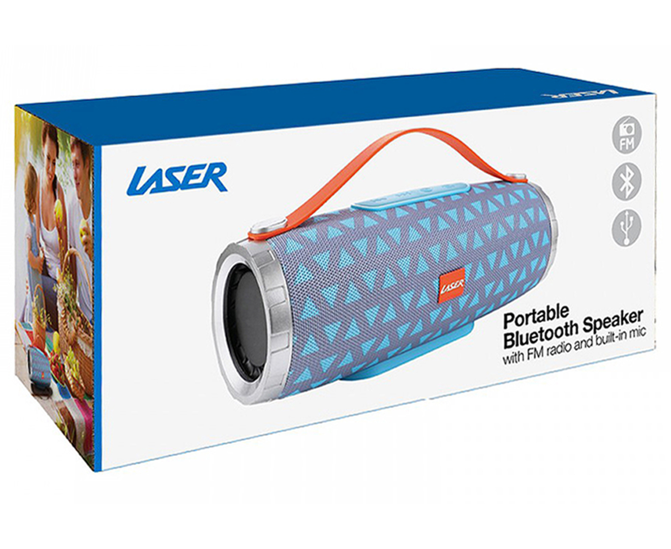 laser bluetooth tube speaker