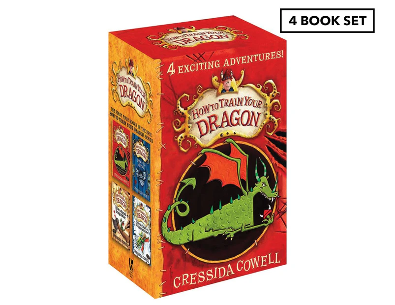 How To Train Your Dragon 1-4 Paperback Boxset by Cressida Cowell