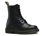 Dr. Martens Unisex 1460 8 Lace Up Leather Boots Shoes Doc Martins - Smooth - Black