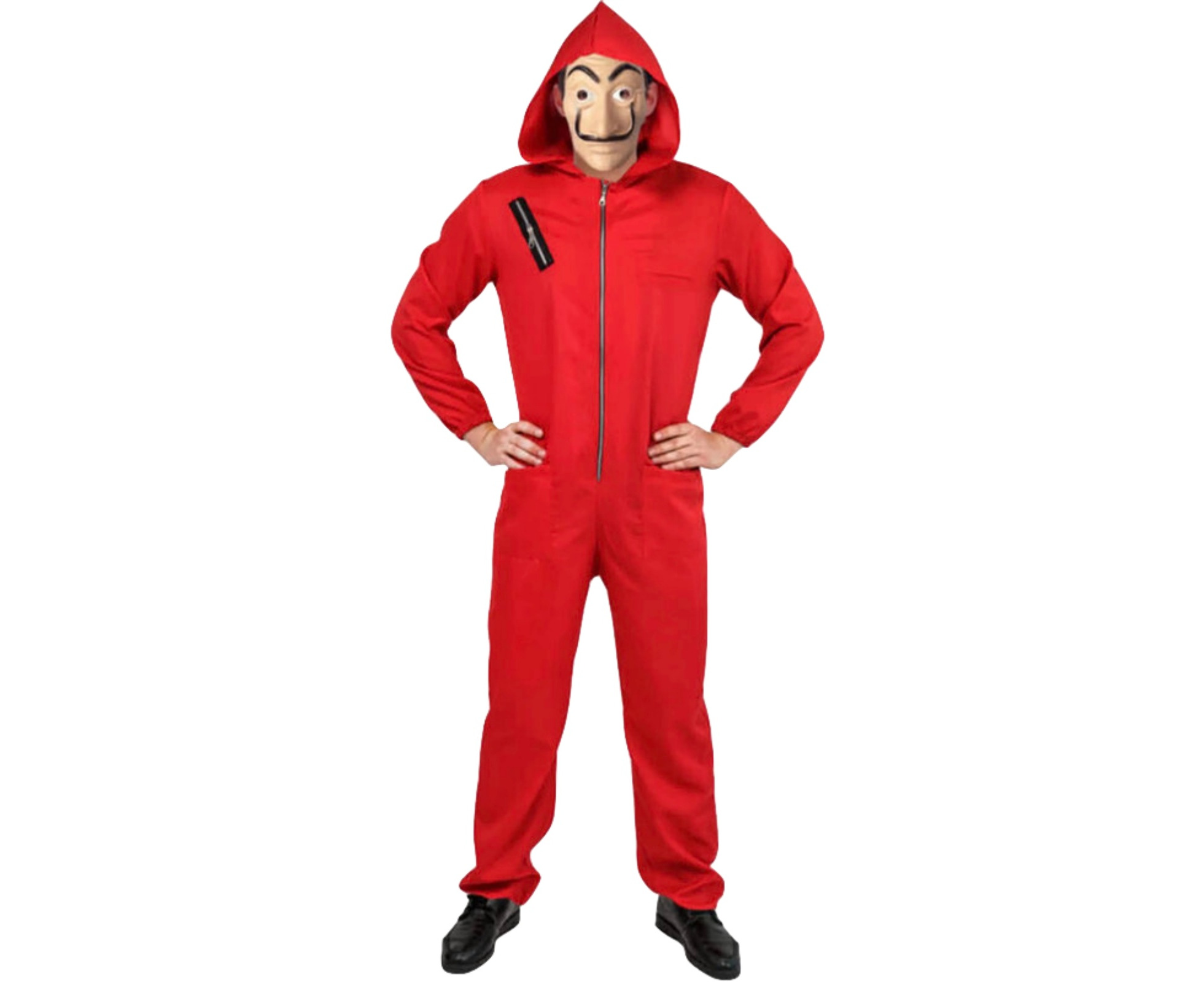 Salvador Dali La Casa De Papel Money Heist Red Jumpsuit Mask Costume ...