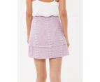 Calli Women's Isla Layered Mini Skirt - Lilac