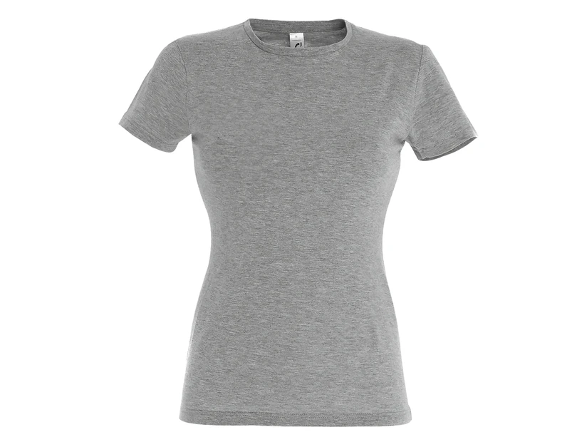 SOLS Womens Miss Short Sleeve T-Shirt (Grey Marl) - PC289