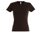 SOLS Womens Miss Short Sleeve T-Shirt (Chocolate) - PC289