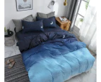 Night Blue Quilt/Doona/Duvet Cover Set (Queen/King Super King Size Bed) M392