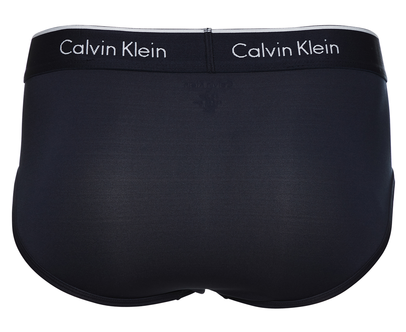 Calvin Klein Men's Microfibre Hip Brief 3-Pack - Black/Shoreline/Red ...