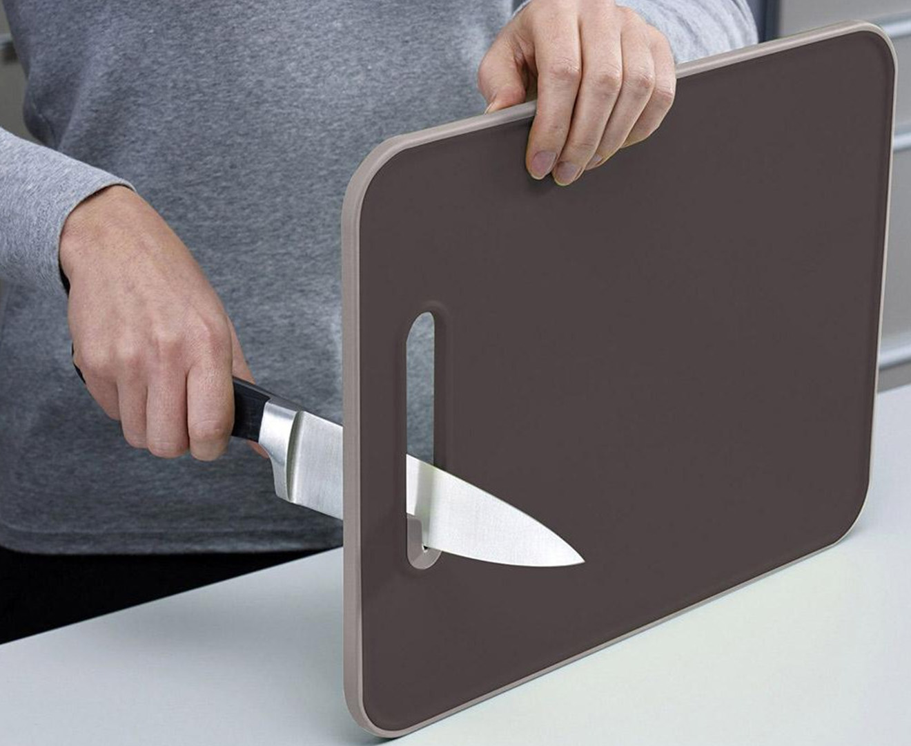 Joseph Joseph Chopping Board with Integrated Knife Sharpener