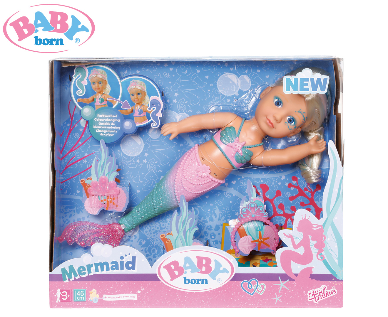 baby born mermaid doll