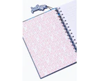 Hype Blue Camo A5 Notebook With Rubber Charm - Blue
