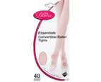 Silky Childrens Girls Dance Essential Convertible Tights (1 Pair) (Pink) - LW400