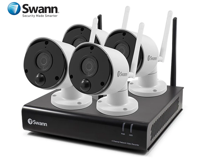 Swann NVK-490KH4 4 Camera 4 Channel 1080p Wi-Fi NVR Security System