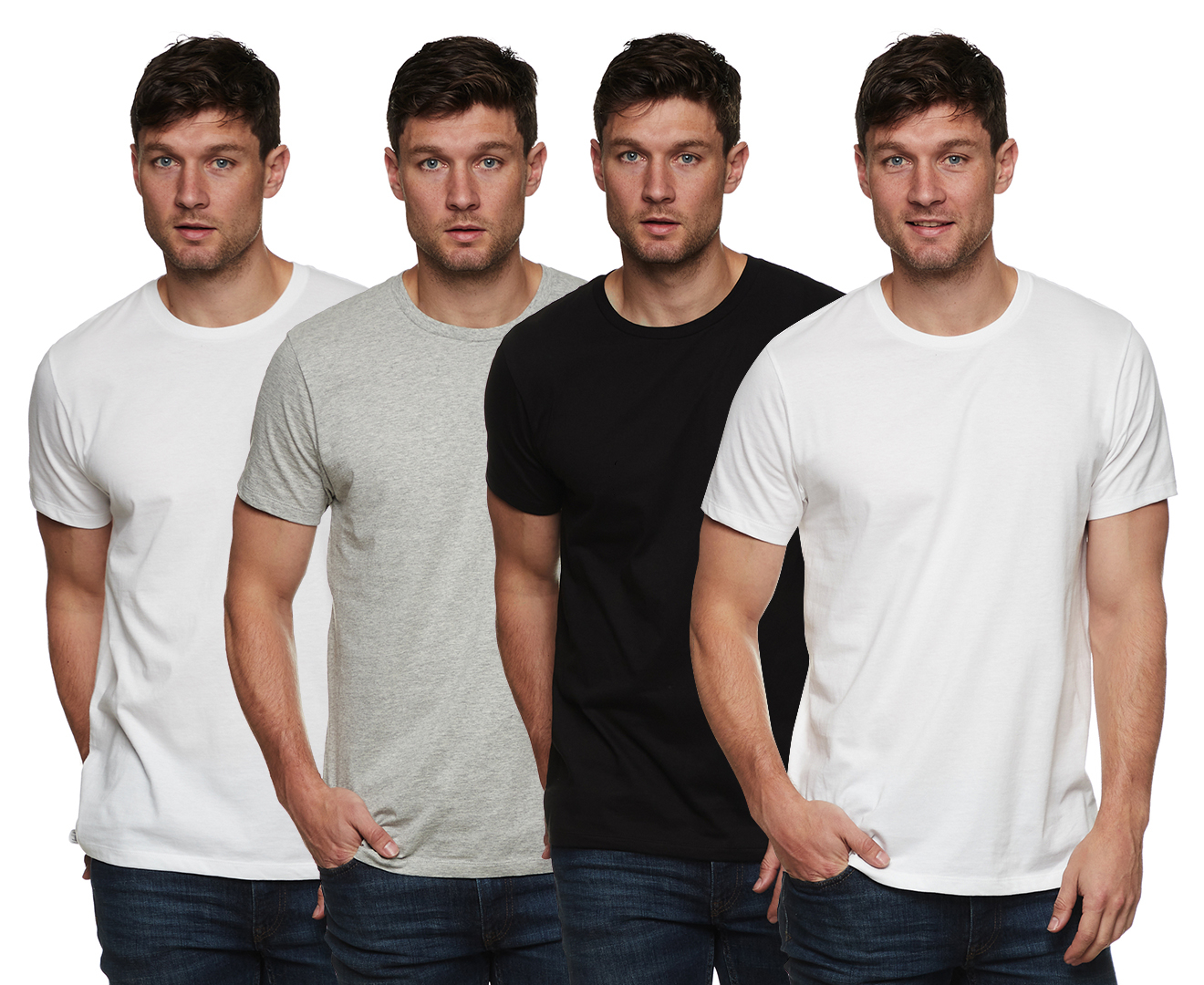 Calvin Klein Men's Cotton Classics Crew Neck Tee / T-Shirt / Tshirt 4 ...