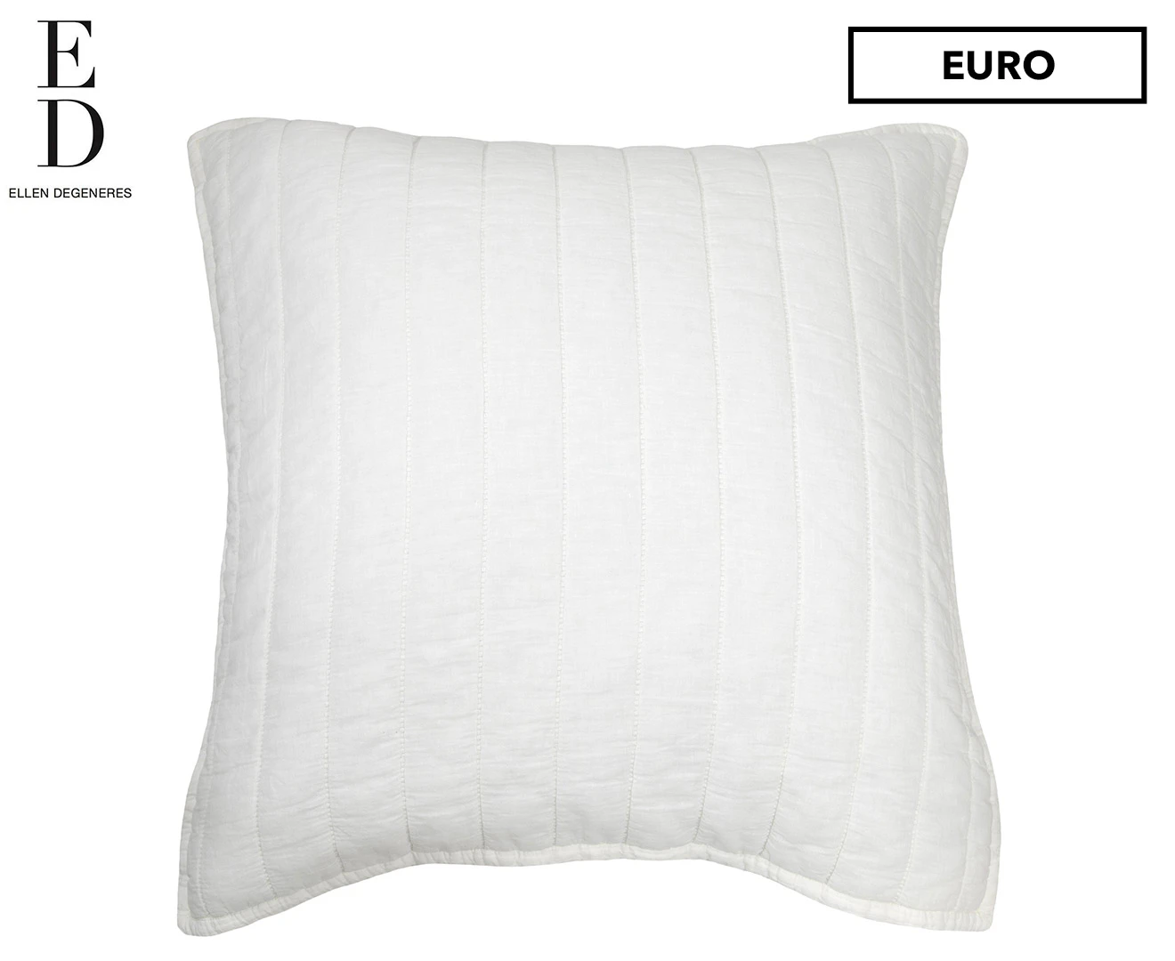 Ed Marmont Euro 66x66cm Cotton Pillowcase Pillow Cover Case Home Bedding White