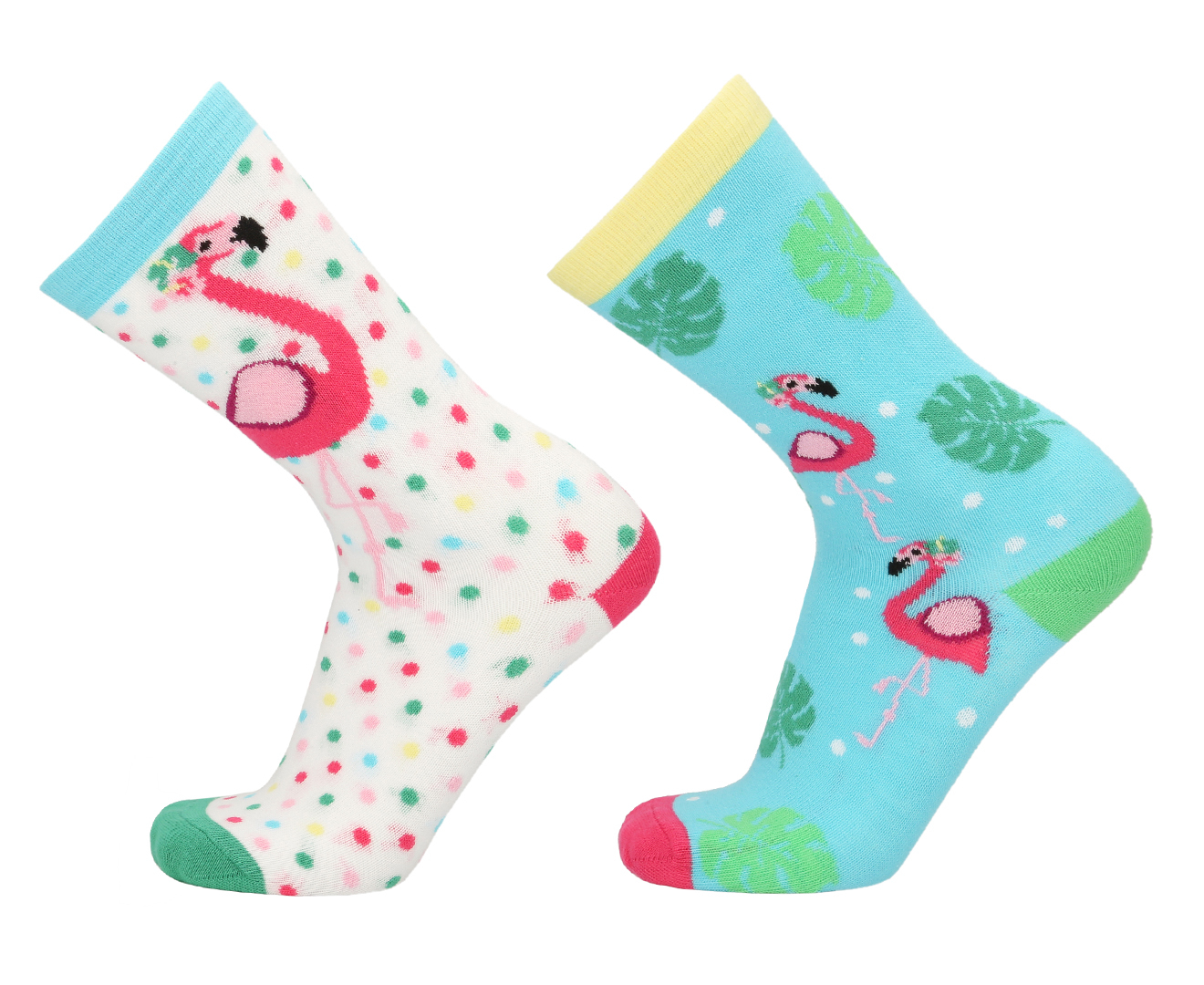 Odd Socks Girls' One Size Be Flamazing! Crew Socks 6-Pack - Multi ...