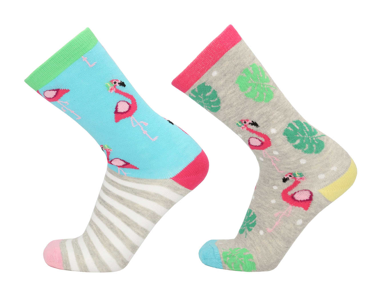 Odd Socks Girls' One Size Be Flamazing! Crew Socks 6-Pack - Multi ...