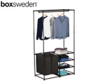 Boxsweden 4-Shelf Wardrobe Organiser w/ Laundry Bag