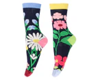 Odd Socks Women's One Size Up The Garden Path Crew Socks 6-Pack - Multi