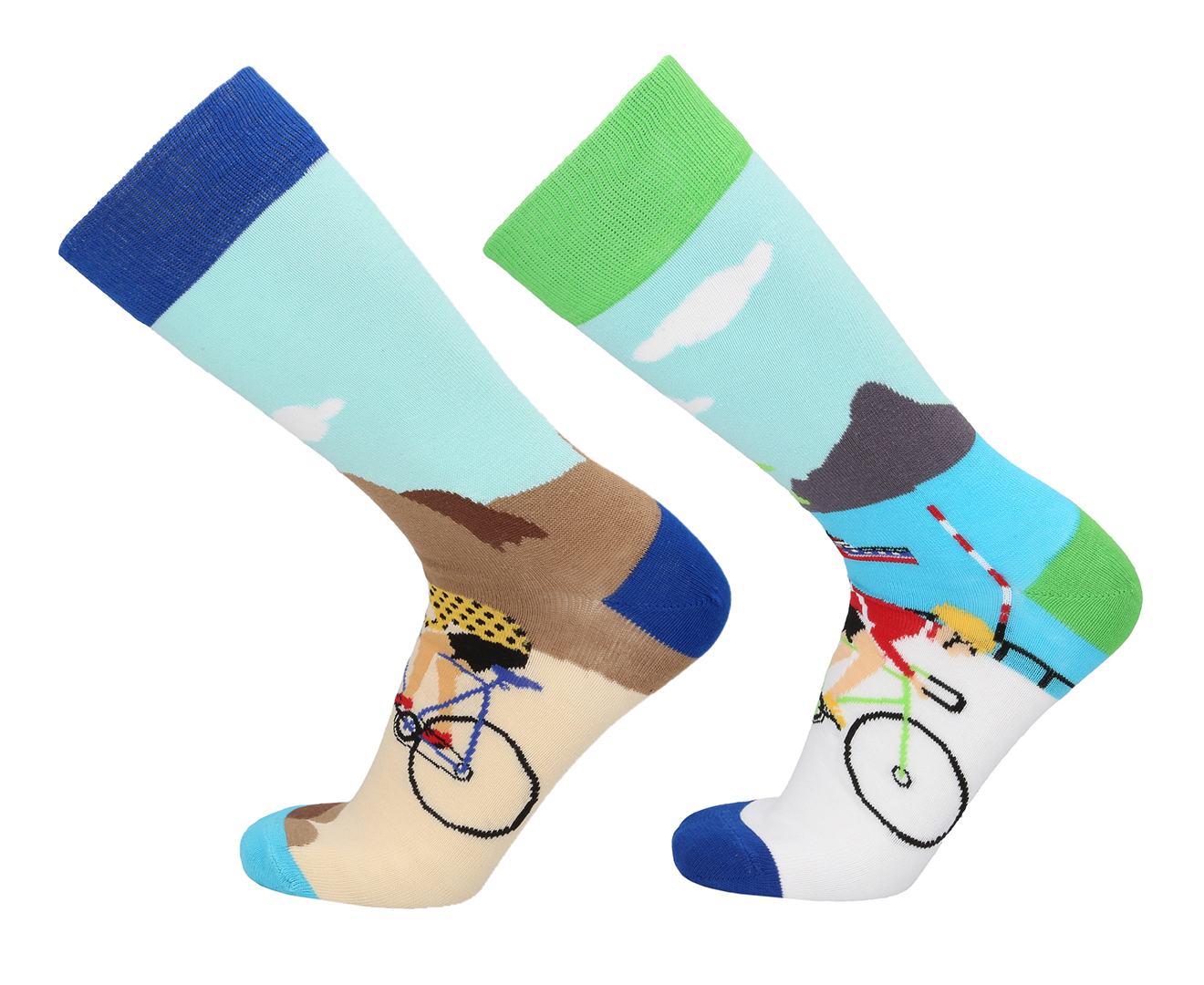 Odd Socks Men's One Size On Your Bike Crew Socks 6-Pack - Multi | Catch ...