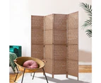 Artiss 4 Panel Room Divider Screen 163x170cm Woven Natural