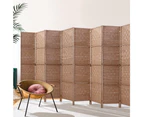 Artiss 8 Panel Room Divider Screen Privacy Rattan Timber Foldable Dividers Stand Hand Woven