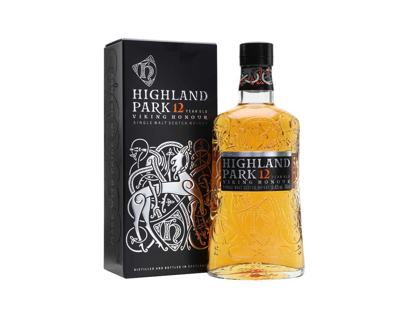 Highland Park 12 YO Single Malt Whisky VIKING HONOUR 700mL @ 40% abv