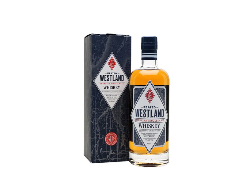 The Westland Peated Single Malt Whiskey 700mL @ 46 % abv
