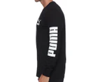 Puma Men's Classics Logo Long Sleeve Tee / T-Shirt / Tshirt - Puma Black