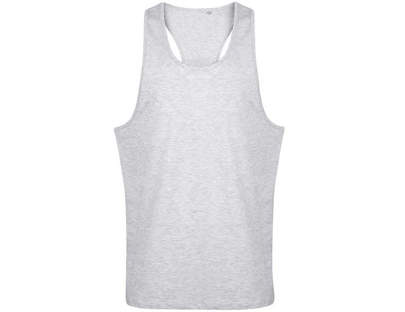 Tanx Mens Vest Sleeveless Vest Top / Muscle Vest (Pack of 2) (Heather Grey) - RW6951